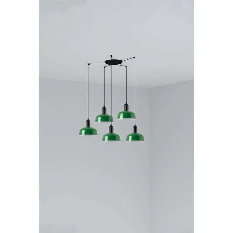 Suspension TATAWIN S Noir Vert 5x15W E27 LED Marque