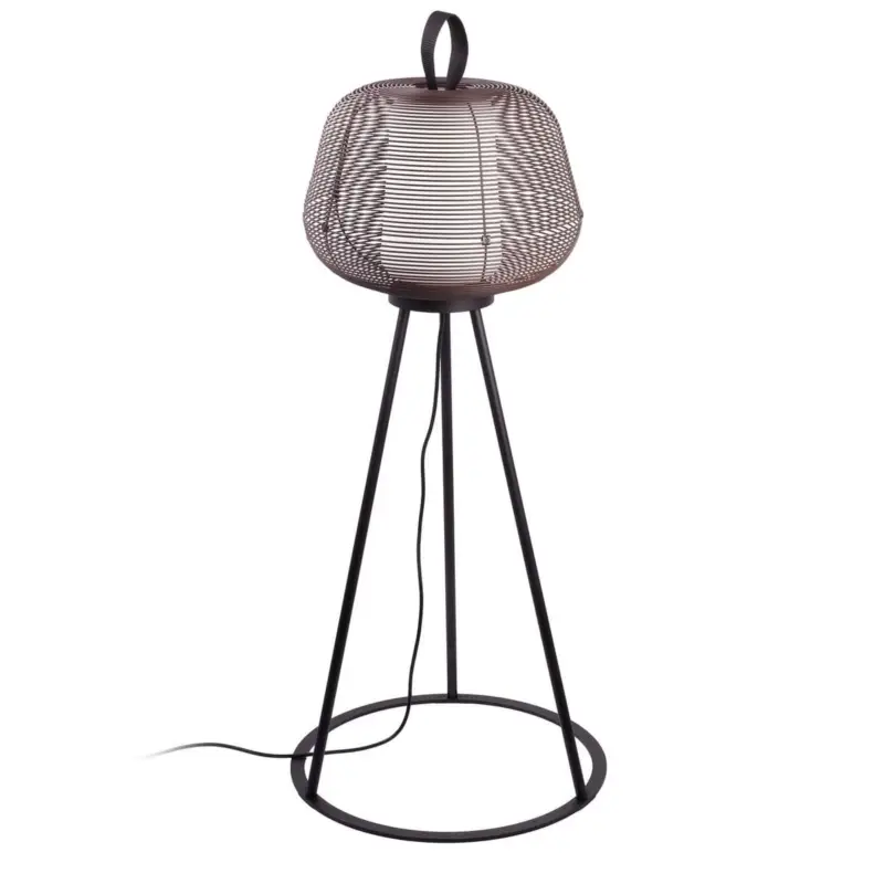 Dernier Modèle Lampadaire extérieur NARA Brun Rouillé 12W E27 LED