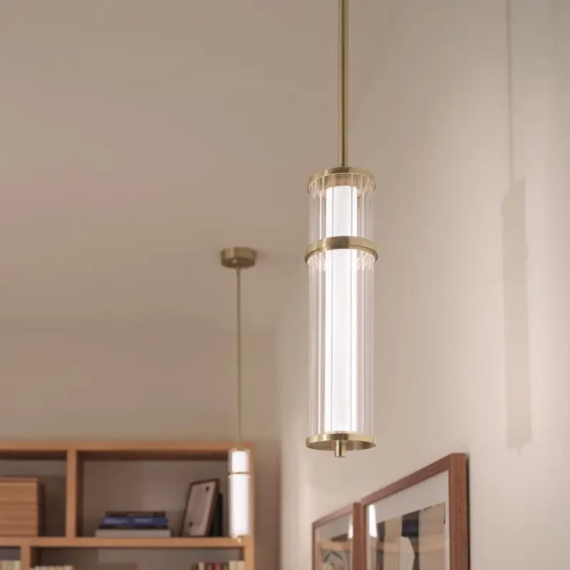 Suspension RIVEN 15W LED Bronze Champagne Commander Vite