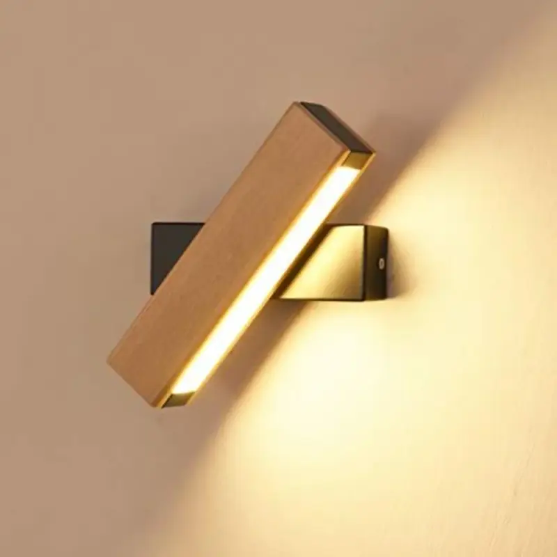 Offre Exclusive Applique Murale LED Rotative à 360° Applique Murale Interieur 21x4x4.5CM 4W Blanc Chaud Base Noire 220V Lampe de Chevet Postuler à Chambre Salon Couloir Escalier Hôtel Salle de Bain