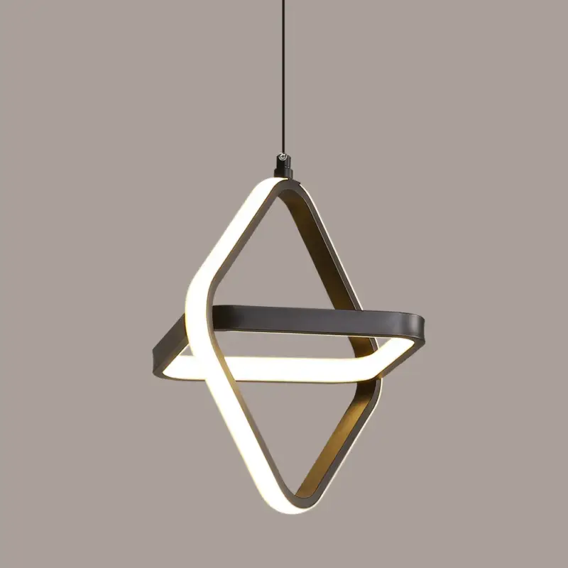 Prix Réduit Lampe à suspension LED moderne pour lit 1 place 32 W à intensité variable pour chambre à coucher et salon