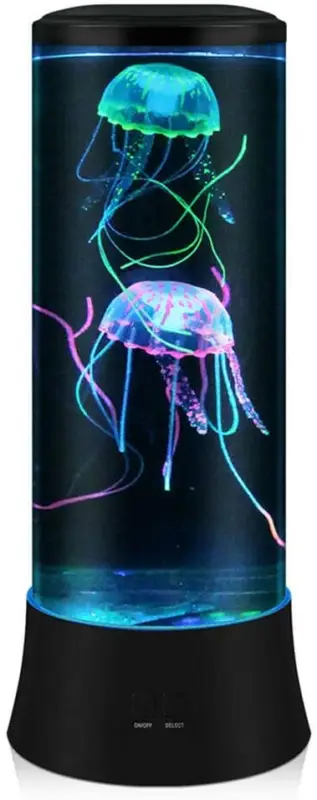 Lampe à lave à LED fantaisie avec méduses – 7 couleurs – Lampe d'ambiance style aquarium Meilleur Prix