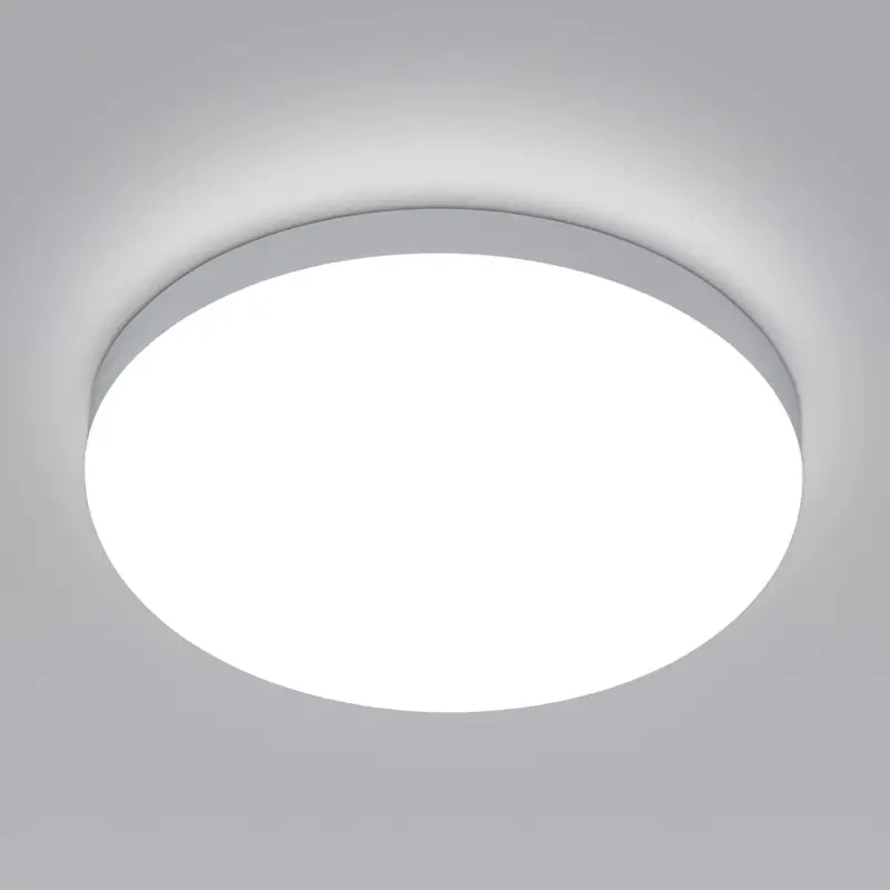 Plafonnier LED Rond 32W, Lampe de Plafond Imperméable IP54, 6500K Blanc Froid, Luminaire Moderne pour Salle de Bain, Chambre, Cuisine, Salon, Balcon, Diamètre 25cm Top Vente