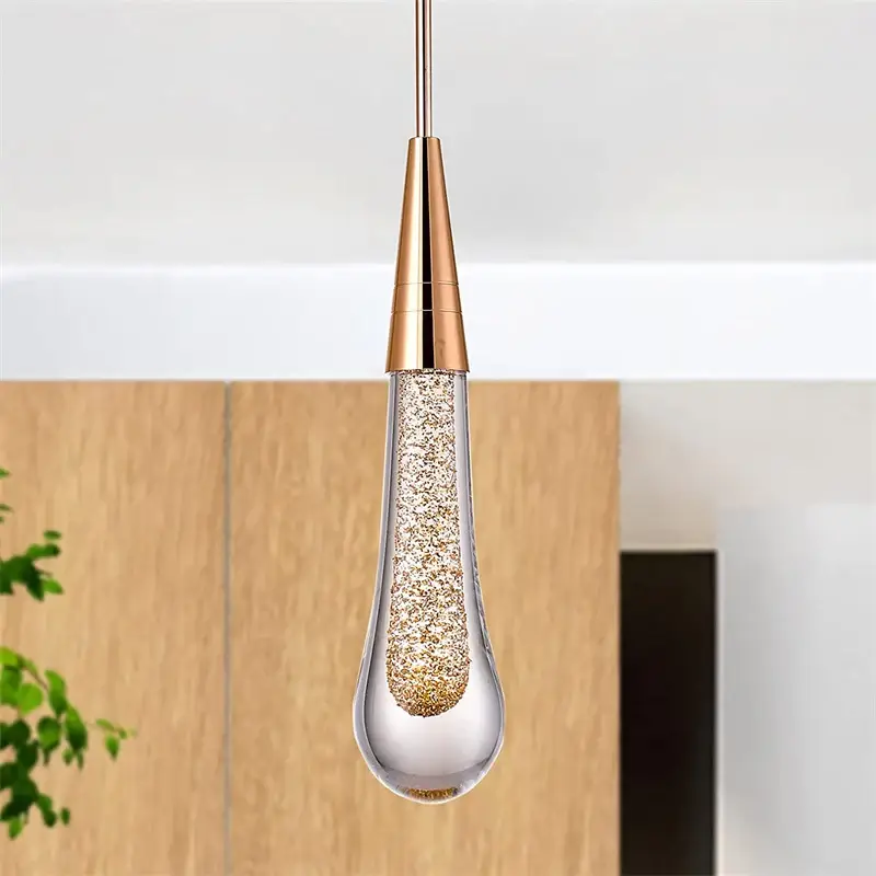 Plafonnier LED en cristal au design nordique moderne, éclairage d'intérieur, luminaire décoratif d'intérieur, idéal pour une chambre à coucher, un chevet ou un Restaurant Prix Réduit