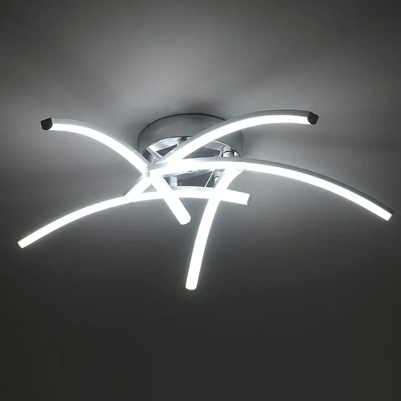 Plafonnier LED Dimmable, Luminaire Plafonnier Moderne 35W ,lampe plafond Acrylique pour Salon Chambre Salle à Manger Cuisine.(3000K-6000K) Prix Cassé