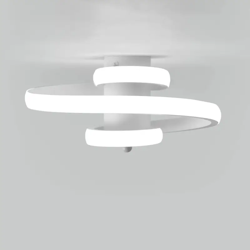 Offre Spéciale Plafonnier LED moderne 22W, Luminaire Plafonnier créatif pour allée en spirale, Lampe de plafond en métal adapté aux couloirs, restaurants, salles de bains, escaliers, lumière blanche 6000K