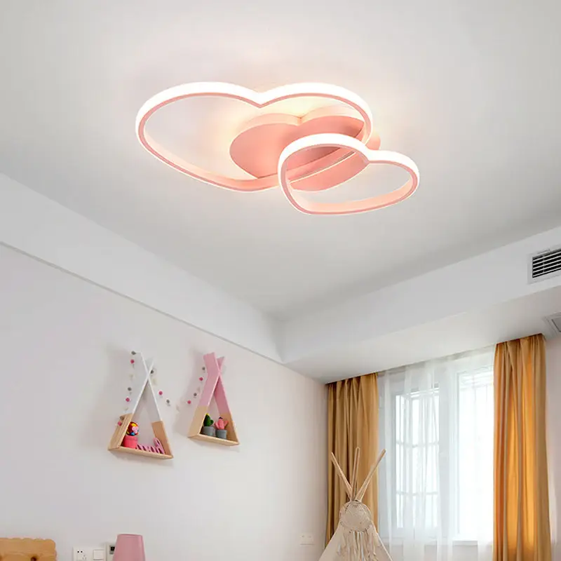 LED Plafonnier Dimmable Moderne avec Télécommande Silice et Aluminium pour Salon Salle à manger Bureau L50 W45 H8cm Rose Top Vente