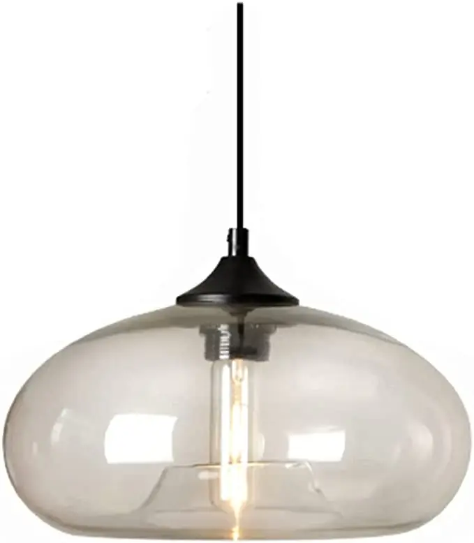 Suspension Luminaire Plafond Vintage industrielle Chandelier E27 Lustres Light Lamp Colorful Eclairage de Plafond (Transparent) Sans Ampoules Top Vente