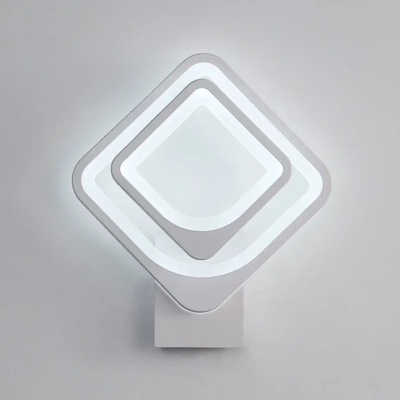 Applique Murale Intérieure 32w, Lampe Murale LED Blanc, Carré Rotatif , pour Escaliers Intérieurs Salon Chambre Remise