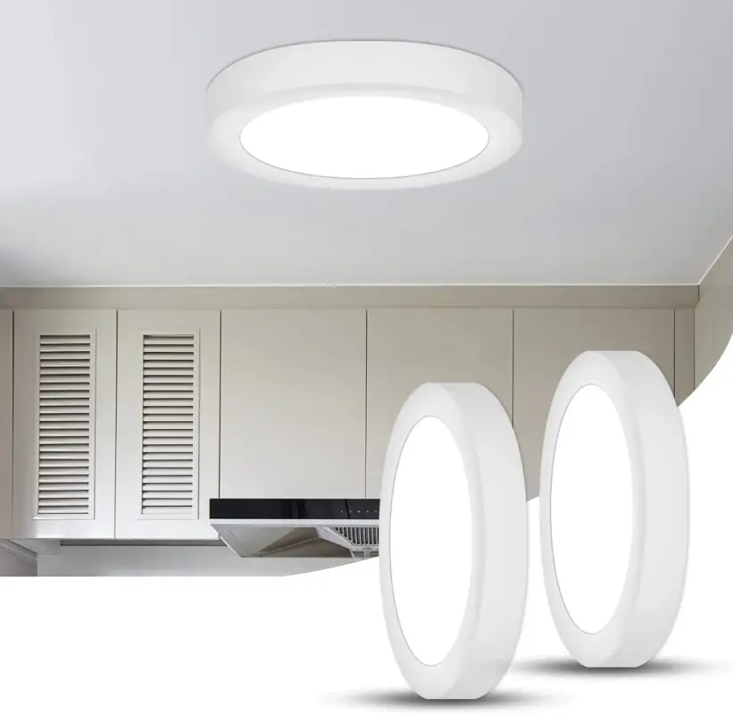 Super Prix 2Pcs Plafonnier LED, 12W 6000K Blanc Froid,Moderne Lampe de Plafond Plafonnier Rond,Plafonnier Led Plat pour Chambre, Salon, Salle à Manger