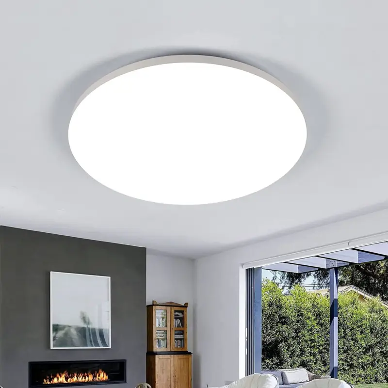 Commande En Gros Plafonnier LED 30x3cm, 24W 2100LM Luminaire Plafonnier Rond IP54 Plafonnier Salle de Bain Étanche, Lampe de Plafond LED Blanc Froid 6500K Pour Chambre, Salle de Bain, Cuisine, Salon, Balcon, Couloir
