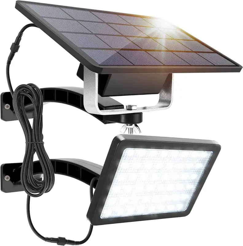 Seulement Aujourd&rsquo;hui Applique solaire Extérieur Détecteur de Mouvement Lampe murale LED Blanc Froid 6000K Pour Cour Jardin Couloir Terrasse Proche Mur Pathway Patio Villa