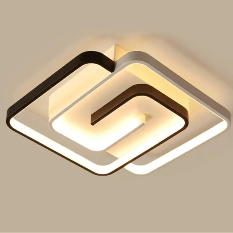 Marque Plafonnier Led Dimmable avec télécommande Moderne Lampe de Plafond Dimmable 3000K-6000K Pour salon chambre à coucher salle à manger bureau 42W Carré