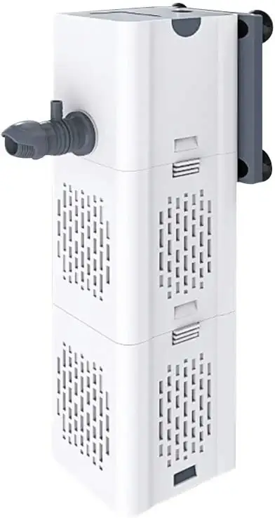 Top Vente Filtre Intérieur Aquarium 80-250L,15W Débit de 1000L/H, Filtre Interne Pompe Filtre avec Éponges Filtrantes