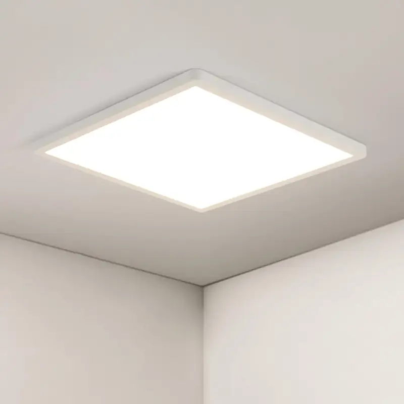 Plafonnier LED Ultra-fin Moderne - Carré 30cm, Blanc, 36W, Lumière Neutre 5000K, 220V - pour le Salon, la Chambre, la Cuisine et les Toilettes - Matér Vente Flash