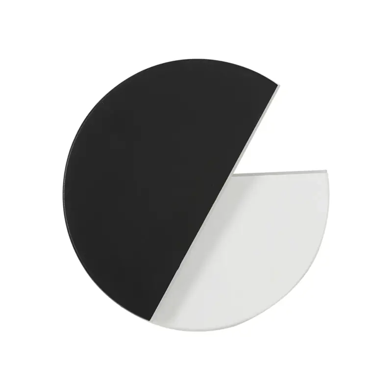 Soldes Applique murale simple et moderne à LED, Applique murale noire rotative, lumière chaude 8W