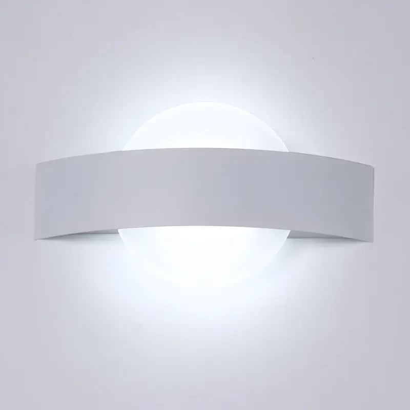 Applique Murale LED Moderne Rond Lampe Murale Blanc Chaud 6500K 12W Pour Chambre À Coucher, Salon, Couloir, Entrée Blanc Affaire À Saisir