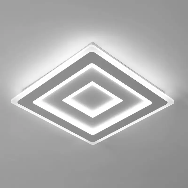 Bon Plan Plafonnier LED Ultra-mince, Blanc, 52W 6500K Lumière Blanche Froide, en Acrylique, 40*5 CM