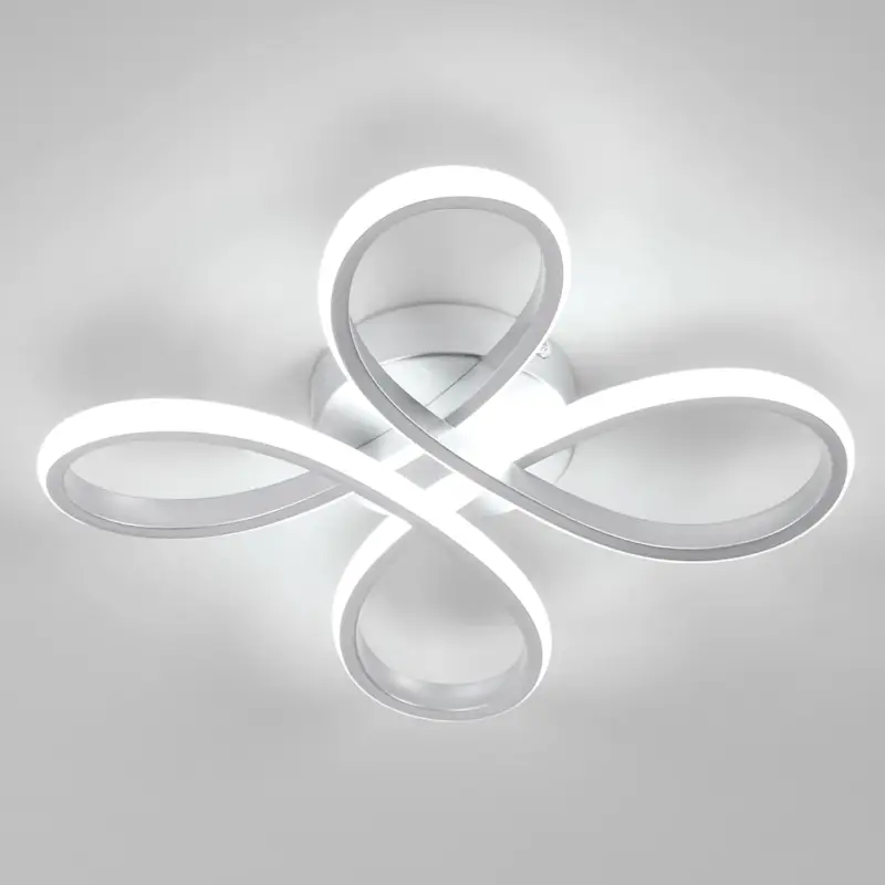LED Ceiling Light 30W Flower Style Silver Must-Have