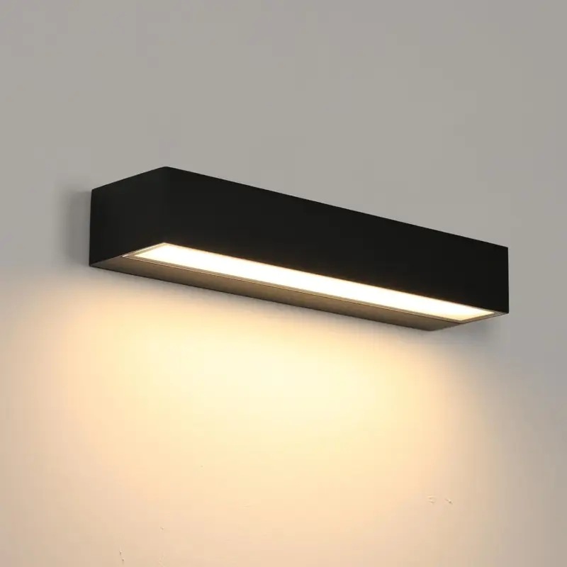 Bon Plan Modern LED Outdoor Wall Light 16W Black IP65 3000K