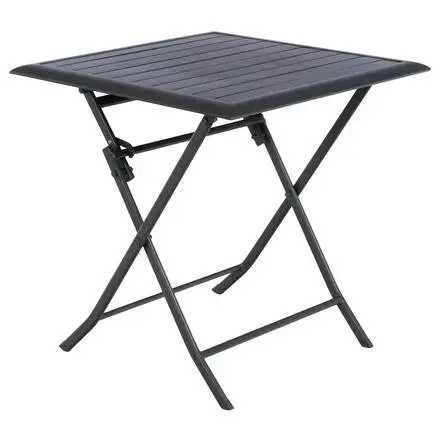 Table de jardin pliante carrée AZUA Graphite Expédié Aujourd&rsquo;hui