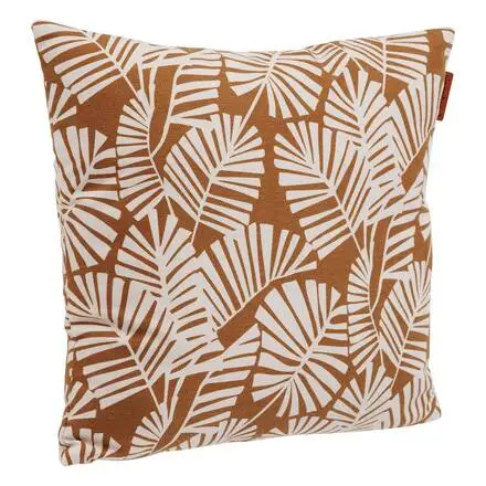 Expédition Rapide Coussin déco d&rsquo;extérieur FYLIE Palmier & Camel
