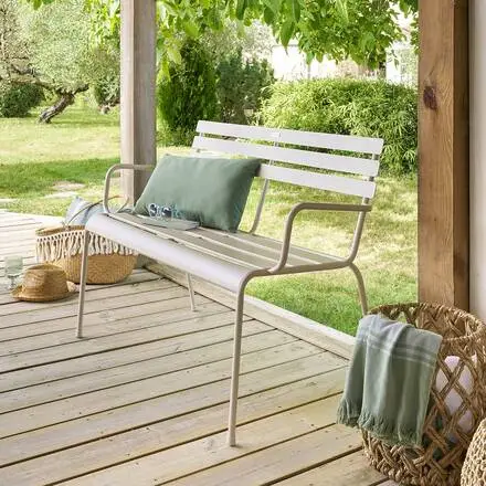 Banc de jardin GREENSBORO Argile Dernière Chance
