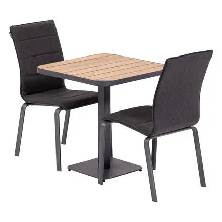 Table de jardin bistro TYLA Acacia & Graphite Offre Du Jour