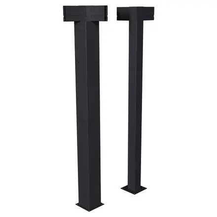 Kit de 2 poteaux d&rsquo;angle pour pergola bioclimatique MAJAÉ Graphite Paiement Sécurisé
