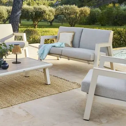 Canapé de jardin AXIOME Argile Haute Qualité