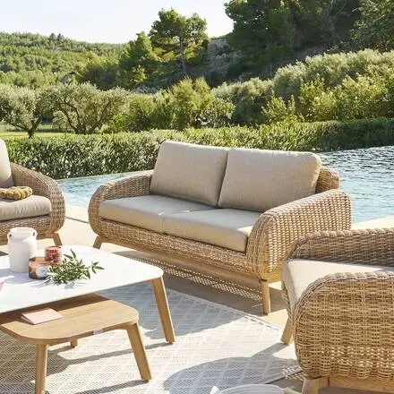 Must-Have Canapé de jardin MANISSA Honey & Beige