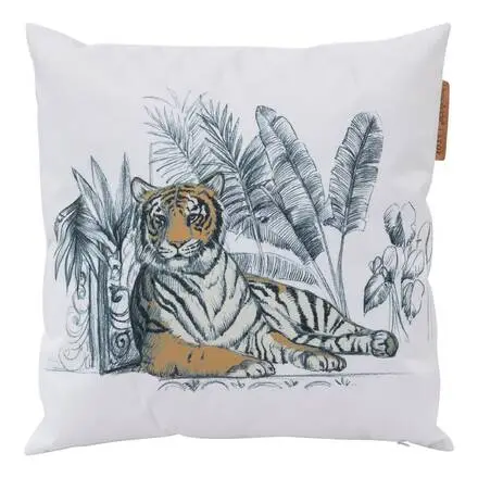 Coussin déco d&rsquo;extérieur MAORIA motif Tigre Haute Qualité