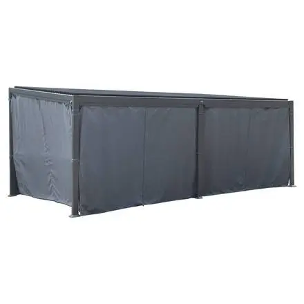 Retour Gratuit Rideaux pour pergola bioclimatique AVILA Ardoise