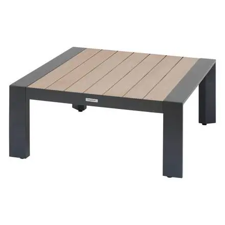 Table basse de jardin carrée ÉVASION Graphite & Honey Certifié