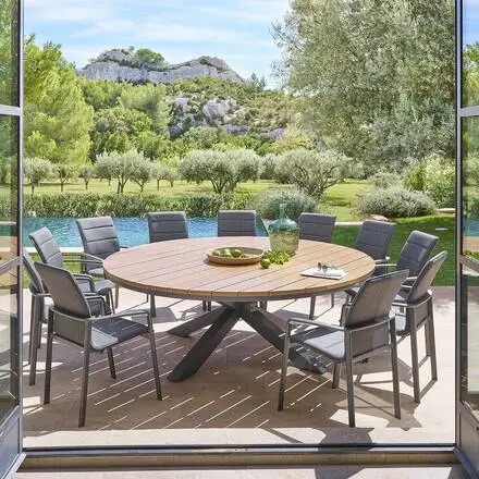 Table de jardin ronde ORACLION Petit Prix