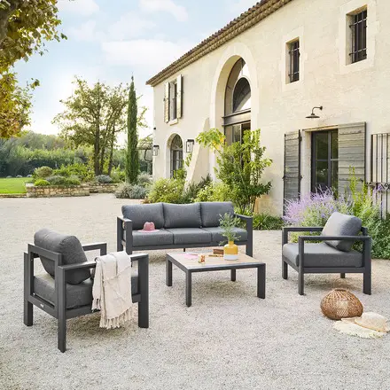 Salon de jardin ÉVASION Graphite & Honey Must-Have