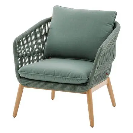 Commande En Gros Fauteuil de salon de jardin ORISSA Vert olive