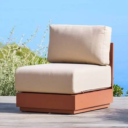 Authentique Chauffeuse de jardin ALLURE Beige / Acajou