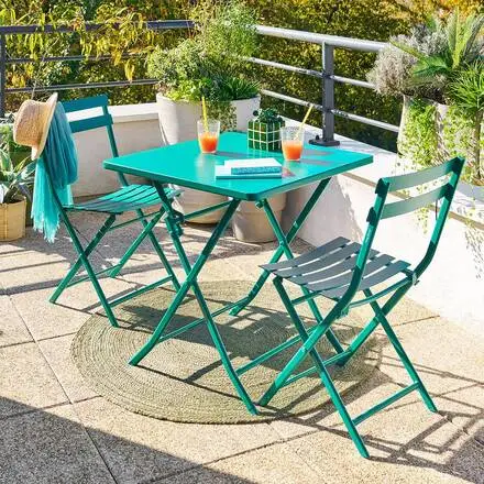 Table de balcon pliante GREENSBORO Vert Opale Soldes