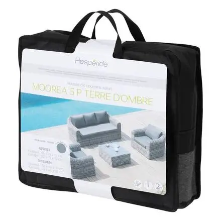 Commande En Gros Housse de coussin pour salon MOORÉA 5 places Terre d&rsquo;ombre