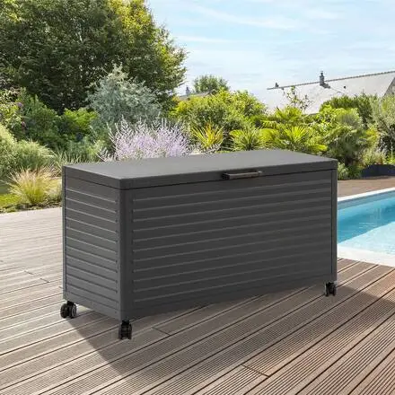 Coffre de rangement EDENIO Graphite Pas Cher