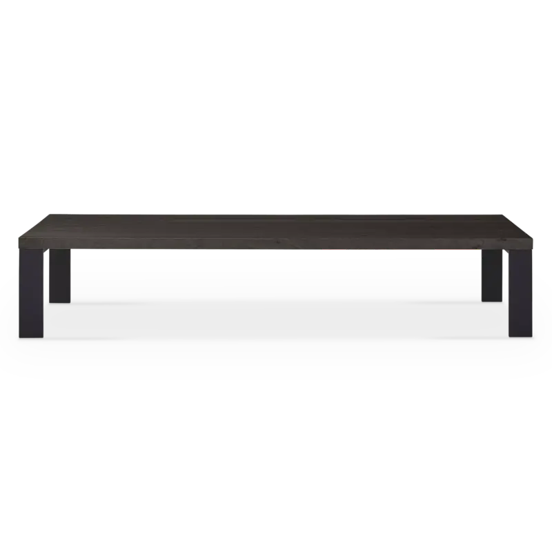 Ozio – Table basse avec plateau en bois massif par Mobican Offre Exclusive