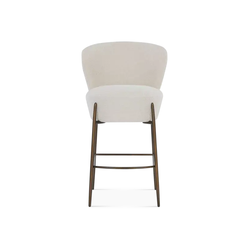 Commande En Gros Orbit - Tabouret de comptoir en tissu bouclé