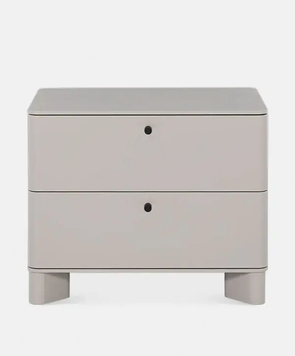 Liscio – Table de chevet contemporaine en métal Pas Cher