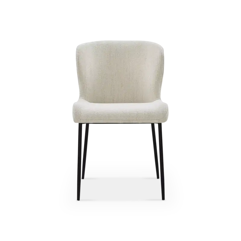 Produit De Marque Glam – Chaise de salle à manger en tissu bouclé