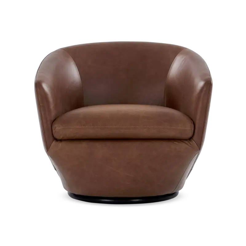 Populaire Dinant – Fauteuil pivotant en cuir