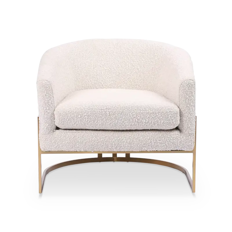 Produit De Marque Corbin – Fauteuil en tissu bouclé par Four Hands