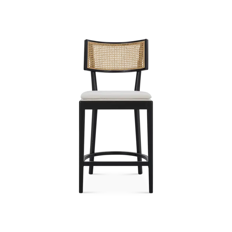 Brittney - Tabouret de comptoir en rotin Petit Prix
