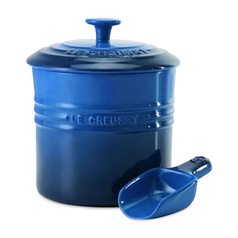 Le Creuset - contenant avec pelle en grès pour animaux Satisfait Ou Remboursé