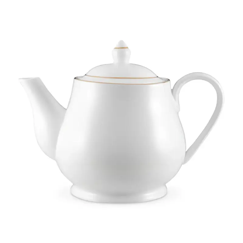 Pas Cher Future – théière en porcelaine et liseré doré